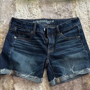 American Eagle Outfitters Dark Blue Jean Shorts